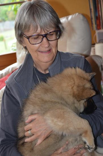 Rüdenhalterin Silvia mit Aika