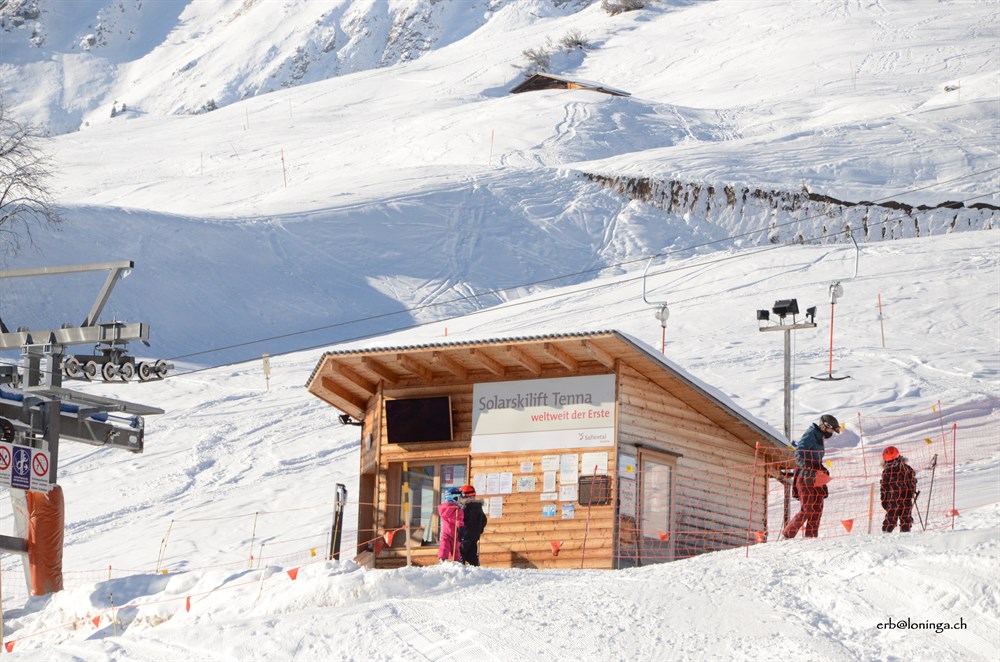 Solar-Skilift in Tenna
